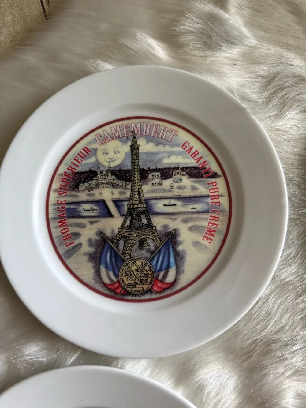 Set of 4 Restoration Hardware Classic French Appetizer Charcuterie Cheese Plates